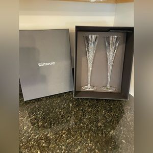 Waterford Crystal Celebration Flutes - New in Box